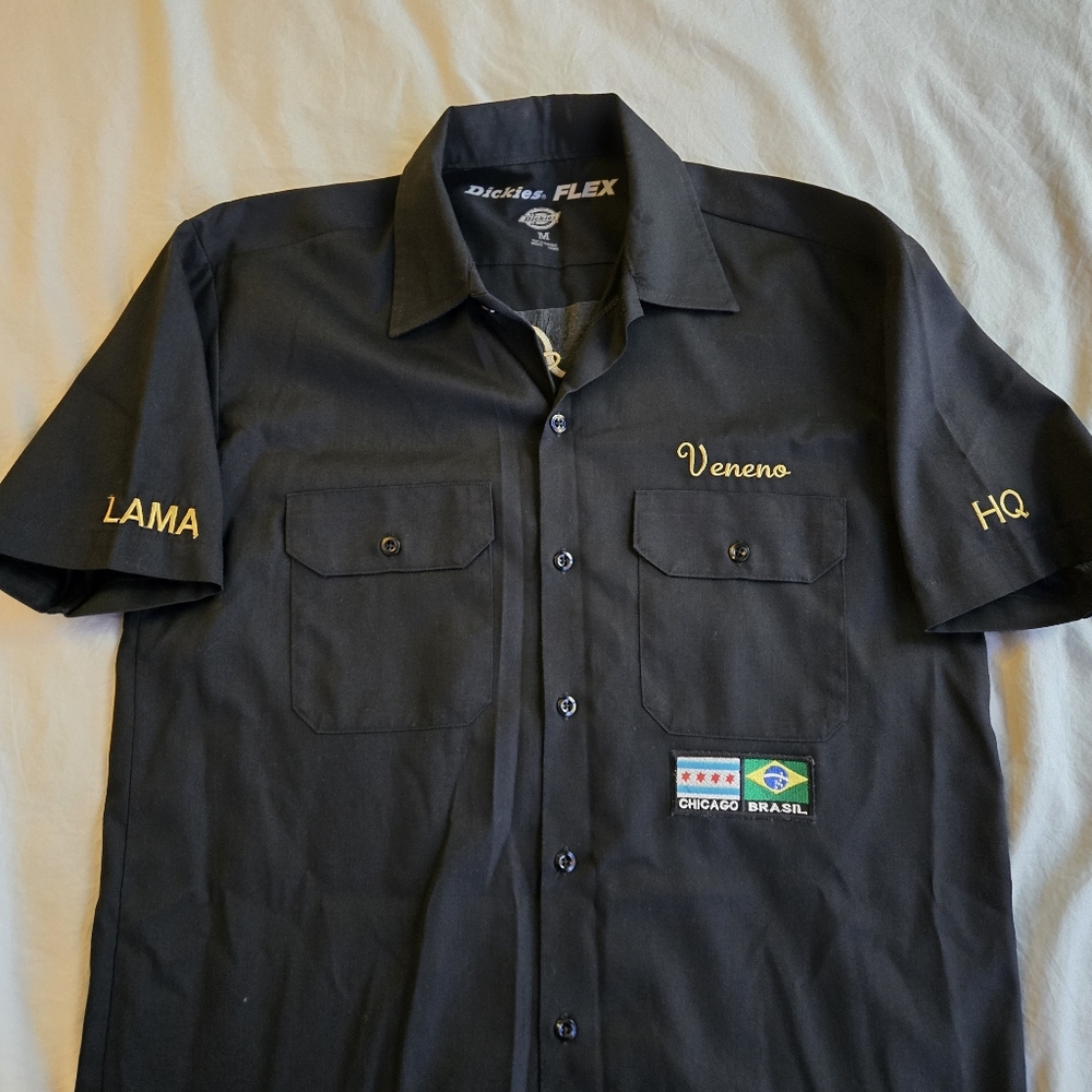 Chicago Latin American Motorcycle Association Dickies Shirt - Veneno Brasil - Picture 3 of 9